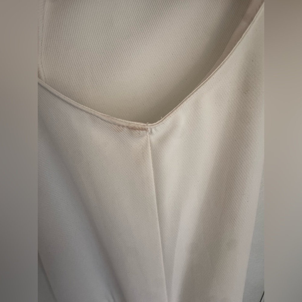Amanda Uprichard Rylee Tiered Mini Dress White Sleeveless Size S - Picture 6 of 6